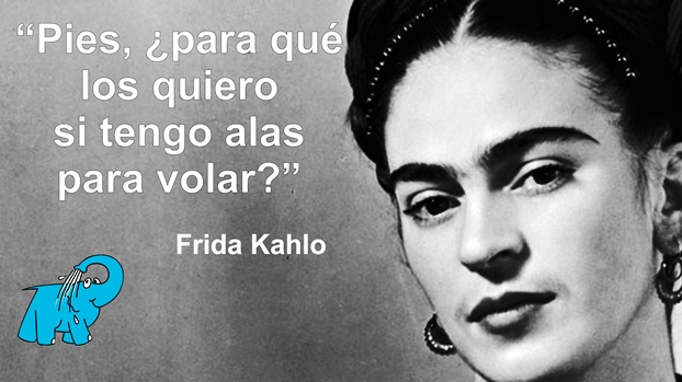 Una Enseñanza de Frida Kahlo en la Frase del Día del Elefante Azul de Avilés